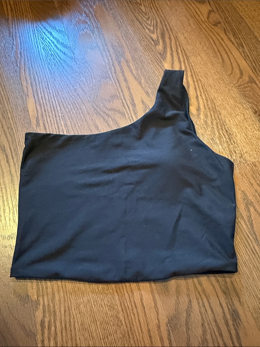 YPB Black One-Shoulder Top
